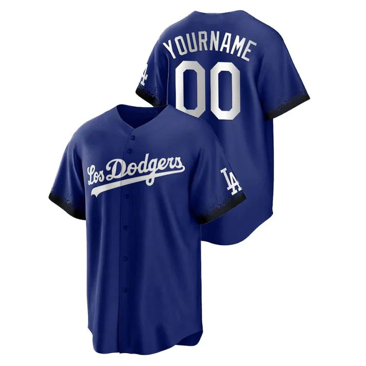 Mens Los Angeles Dodgers Royal Replica Custom Jersey