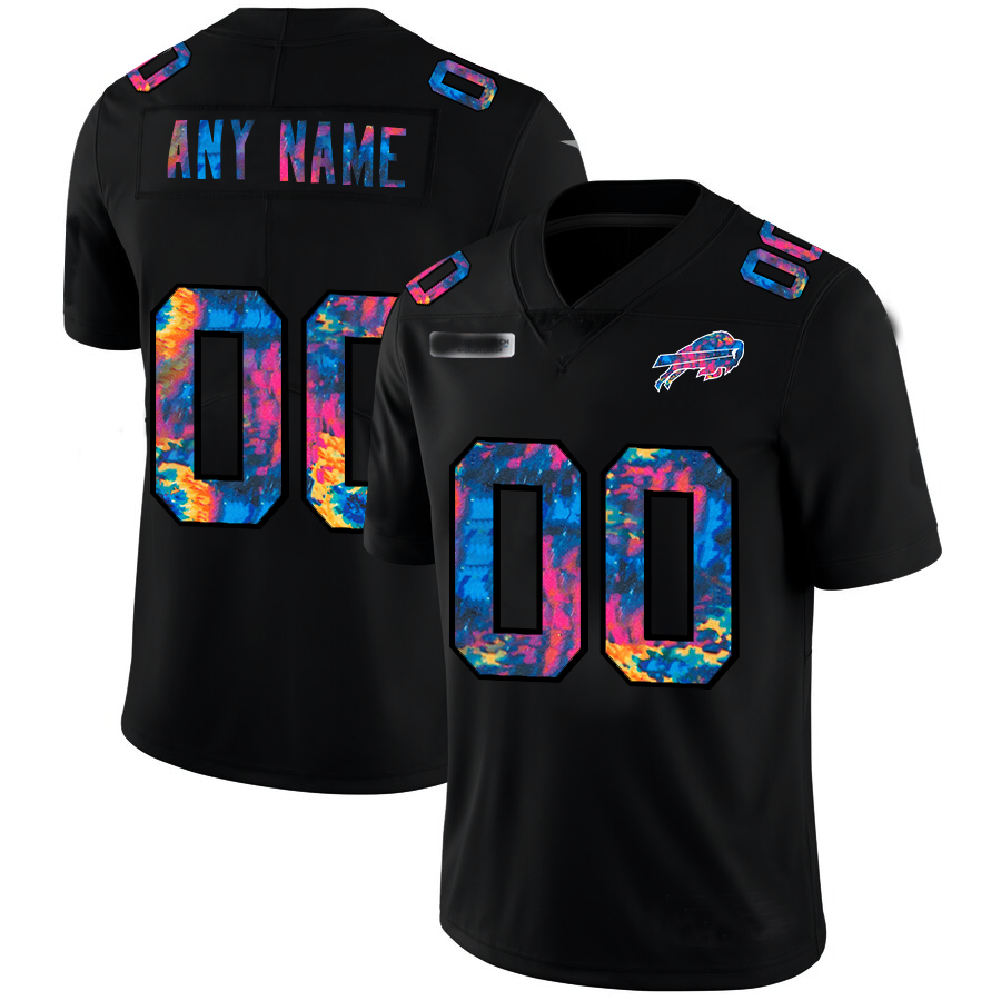 Custom Buffalo Bills Black 2020 Crucial Catch Stitched Limited Jersey Stitched