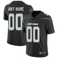 Mens New York Jets Black Custom Game Jersey