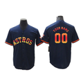 Mens Houston Astros Navy Replica Custom Jersey