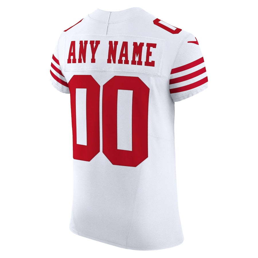 Mens Scarlet San Francisco 49ers Stitched Elite Custom Jersey