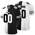 Custom Dallas Cowboys Black V White Peace Split Stitched Limited Stitched Jerseys