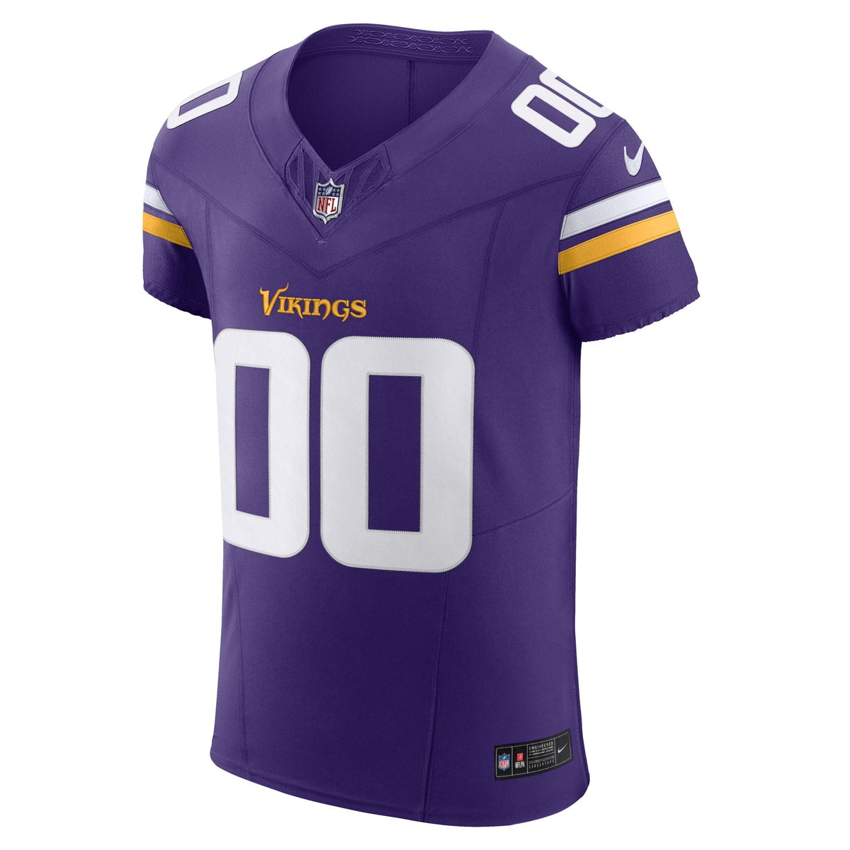 Minnesota Vikings Purple Stitched Elite Custom Jersey