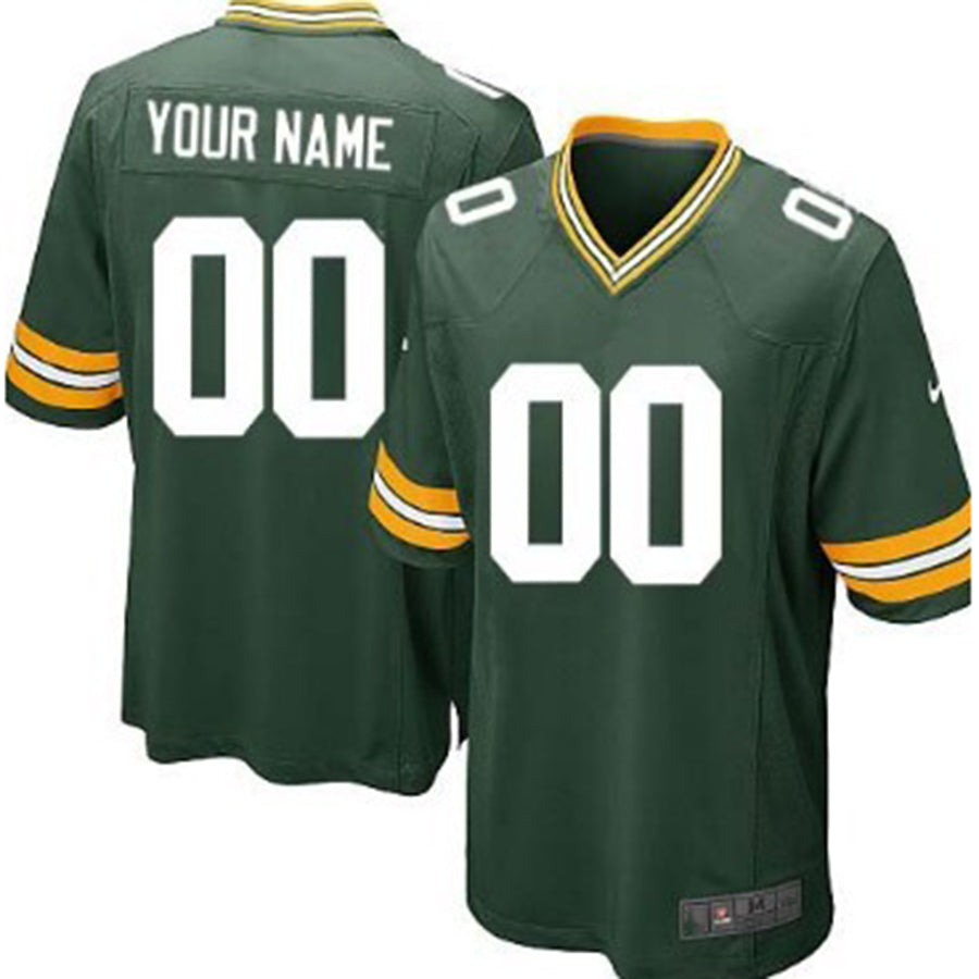 Custom Green Bay Packers Green Limited Stitched Jerseys