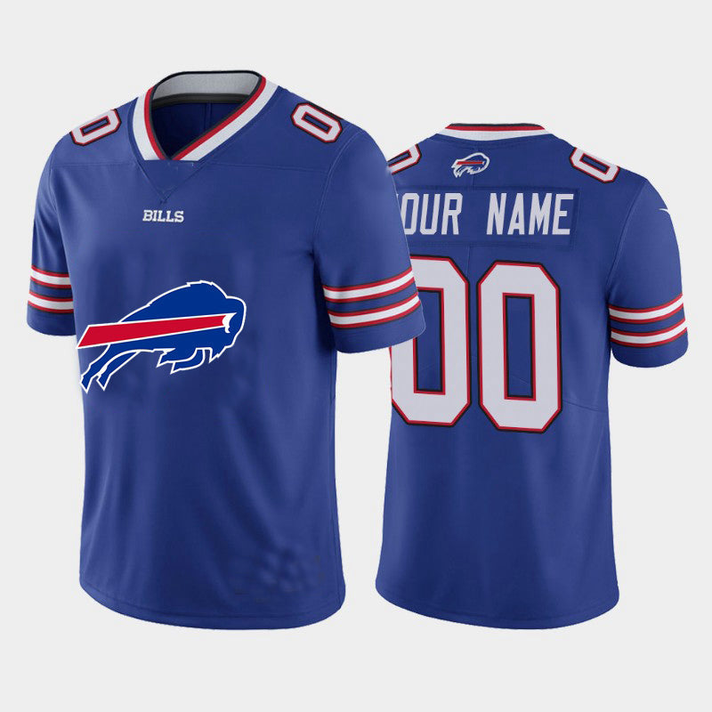 Custom Buffalo Bills Royal Team Big Stitched Limited Stitched Jerseys