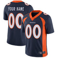 Mens Denver Broncos Navy Custom Game Jersey