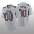 Custom Buffalo Bills Gray Atmosphere Game Stitched Jerseys