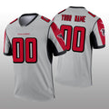 Custom Atlanta Falcons Silver Inverted Legend Stitched Jerseys