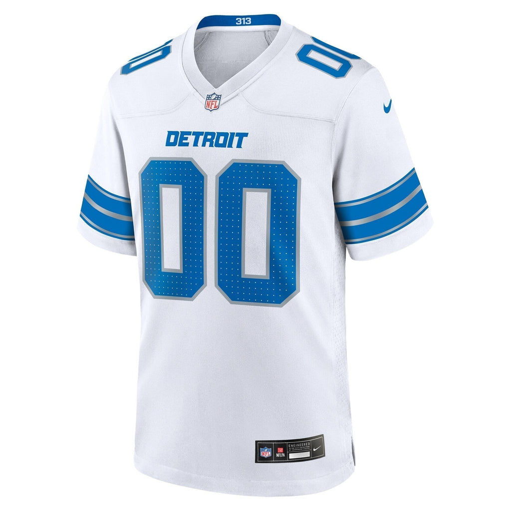 Detroit Lions Custom Game Jersey White