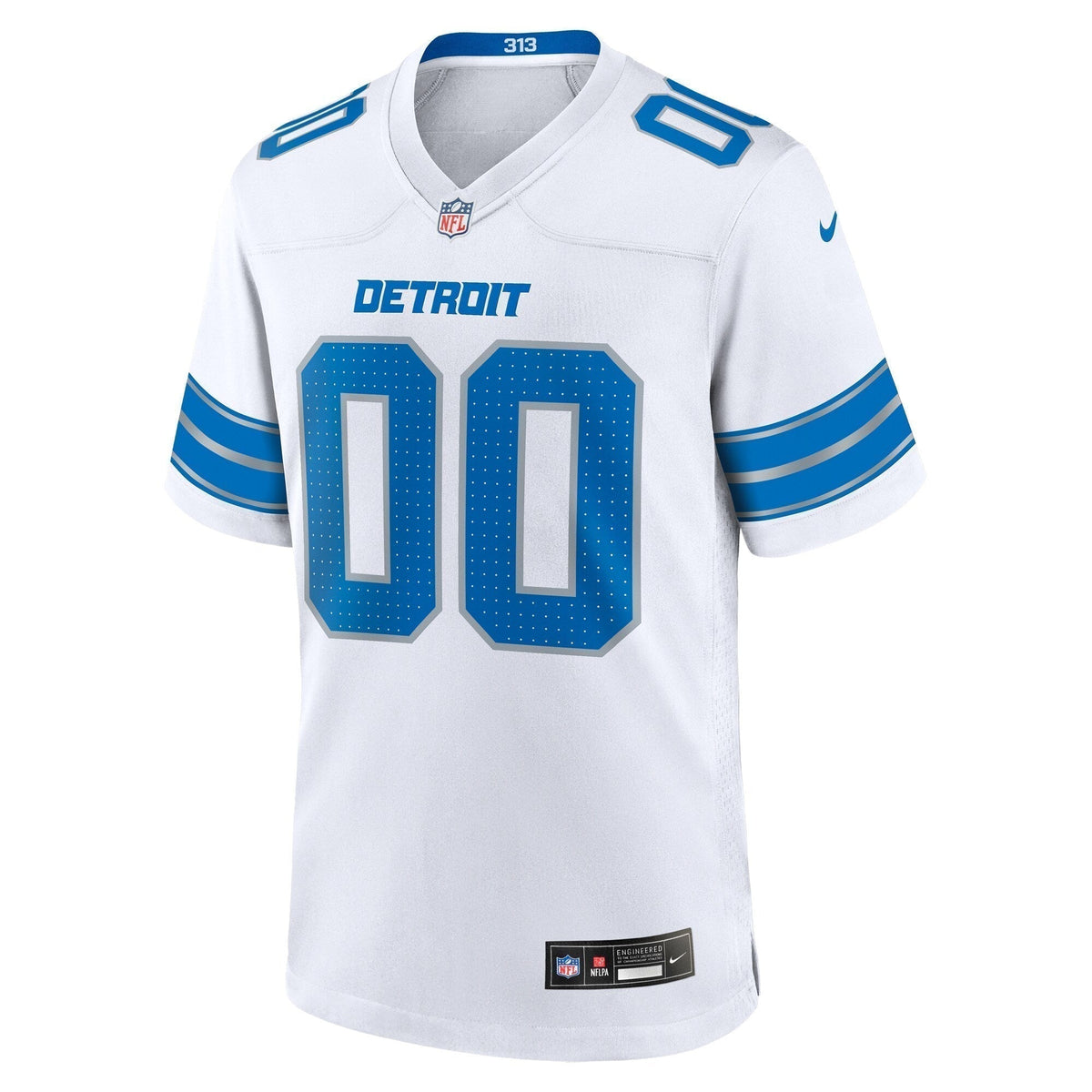 Detroit Lions Custom Game Jersey White