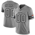 Custom Denver Broncos 2019 Gray Gridiron Gray Stitched Limited Jersey Stitched Jerseys