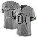 Custom Green Bay Packers 2019 Gray Gridiron Gray Stitched Limited Stitched Jerseys