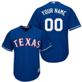 Mens Texas Rangers Custom Authentic Game Jersey Blue