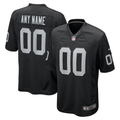 Mens Las Vegas Raiders Black Custom Game Jersey