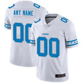 Custom Detroit Lions White Team Stitched Limited Stitched Jerseys