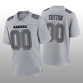 Custom Las Vegas Raiders Gray Atmosphere Game Stitched Jerseys