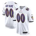 Baltimore Ravens Custom Game Jersey White