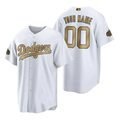 Mens Los Angeles Dodgers White Alternate Replica Custom Jersey
