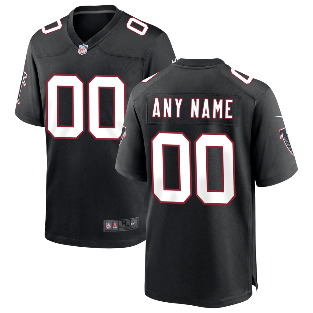 Atlanta Falcons Throwback Custom Game Jersey Black