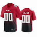 Mens Atlanta Falcons Red Alternate Custom Game Jersey