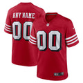 San Francisco 49ers Alternate Custom Game Jersey Scarlet