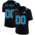 Custom Detroit Lions Football Jerseys Black American Stitched Name And Number