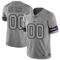 Custom New York Giants 2019 Gray Gridiron Gray Stitched Limited Stitched Jerseys