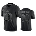 Custom Buffalo Bills Black Reflective Limited Stitched Football Jersey Football Jersey