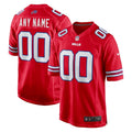 Buffalo Bills Alternate Custom Game Jersey Red