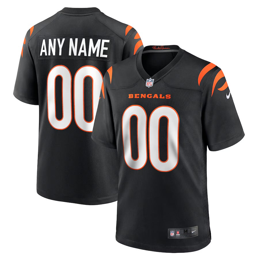 Custom Cincinnati Bengals Jersey Black