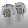 Custom Green Bay Packers Gray Atmosphere Game Stitched Jerseys