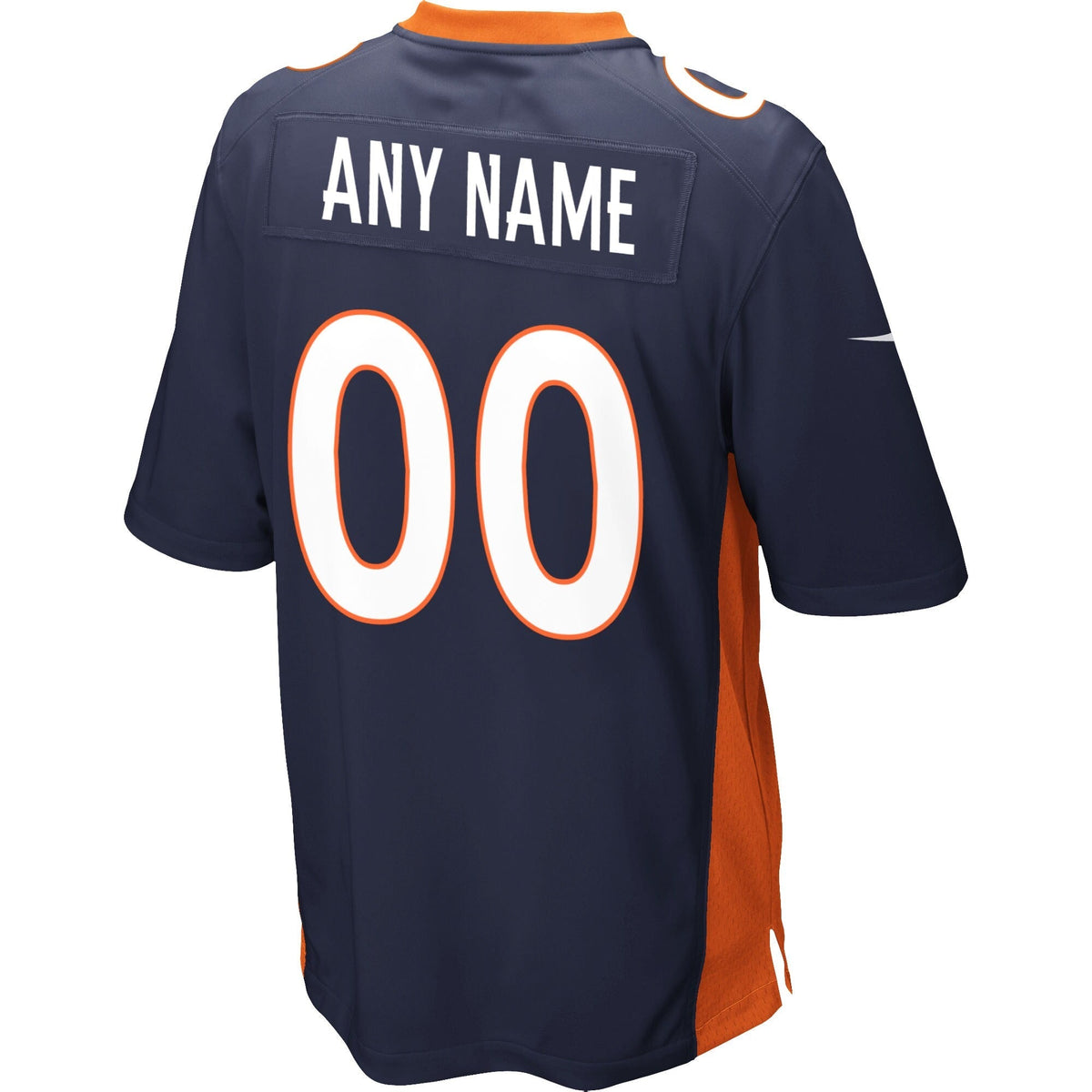 Denver Broncos Alternate Custom Game Jersey Navy