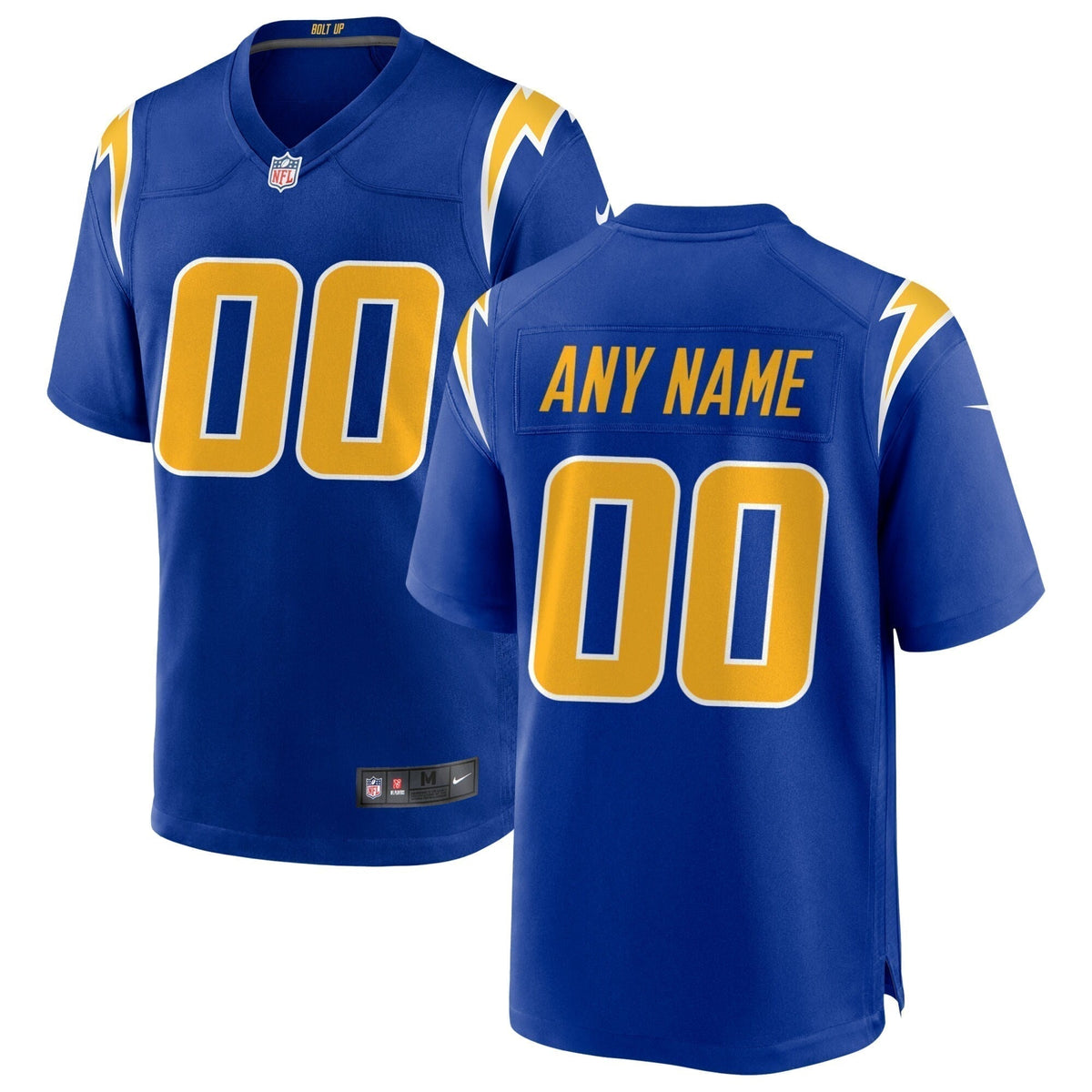 Los Angeles Chargers Alternate Custom Game Jersey Royal