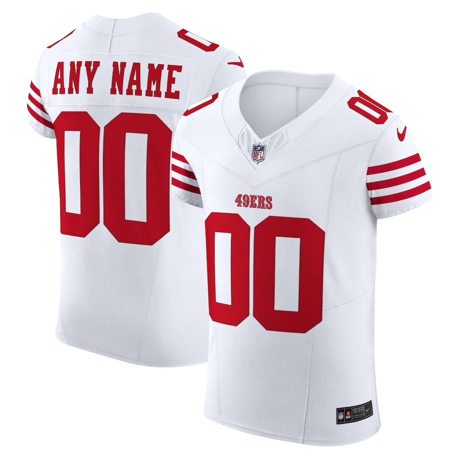 Mens Scarlet San Francisco 49ers Stitched Elite Custom Jersey