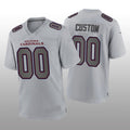 Custom Arizona Cardinals Gray Atmosphere Game Jersey American