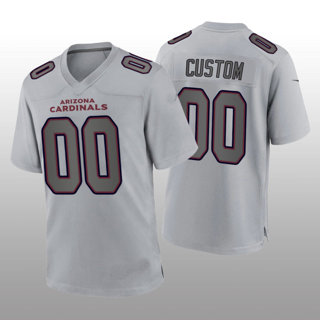 Custom Arizona Cardinals Gray Atmosphere Game Jersey American