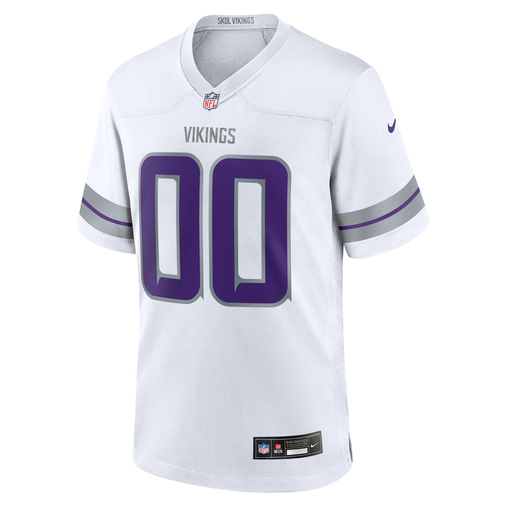 Minnesota Vikings Alternate Custom Game Jersey White