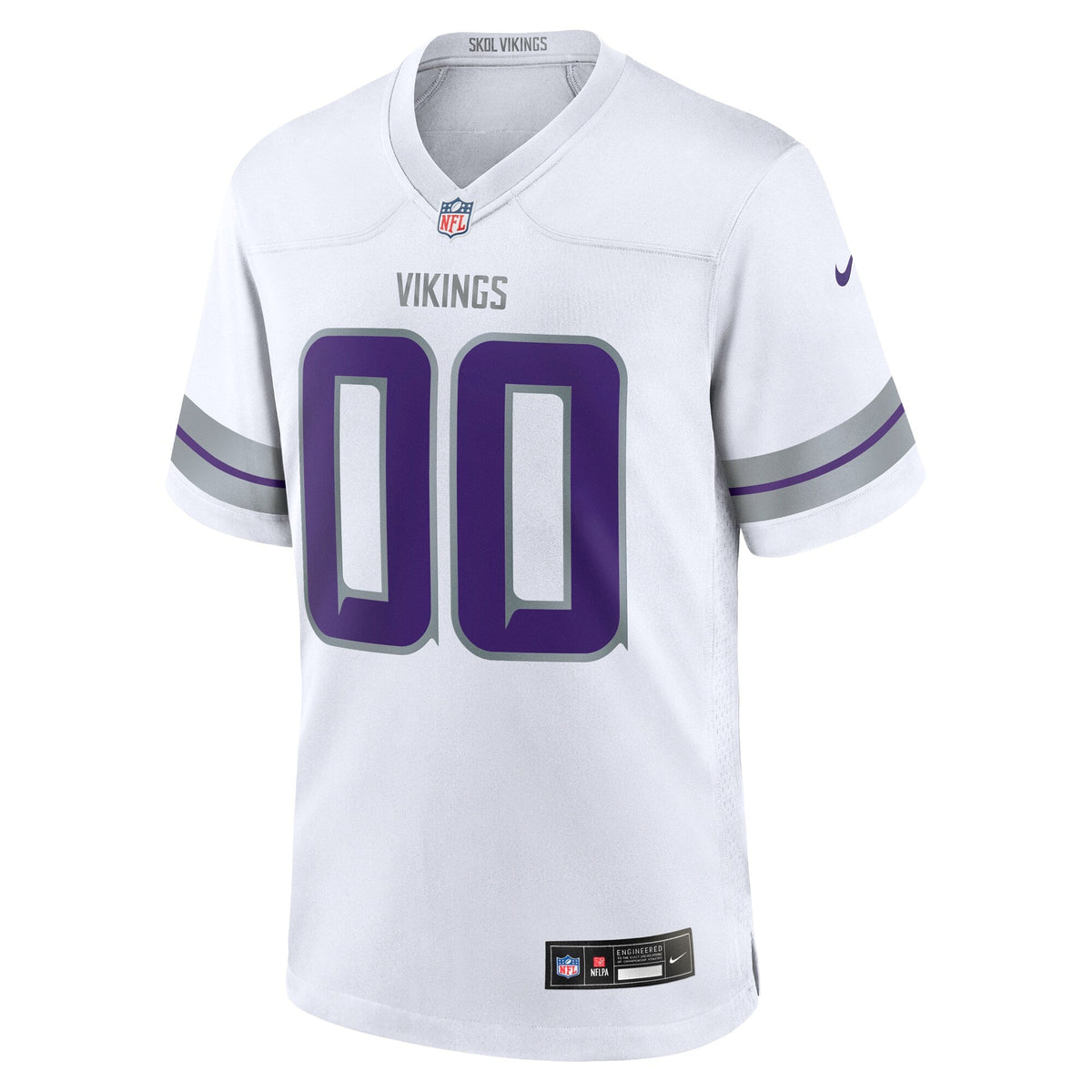 Minnesota Vikings Alternate Custom Game Jersey White