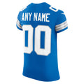 Detroit Lions Blue Team Stitched Elite Custom Jersey