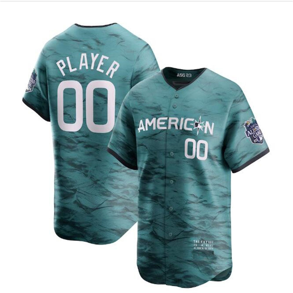 Custom American League 2023 All-Star Game Limited Jersey Teal Jerseys