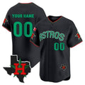 Custom Houston Astros Mexico Texas Patch Stitched Limited V3 Jersey