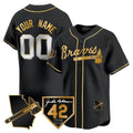 Custom Atlanta Braves 2024 Robinson Georgia Patch Stitched Limited Jersey