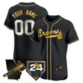 Custom Atlanta Braves 2024 Spring Training Georgia Patch Stitched Elite Jersey