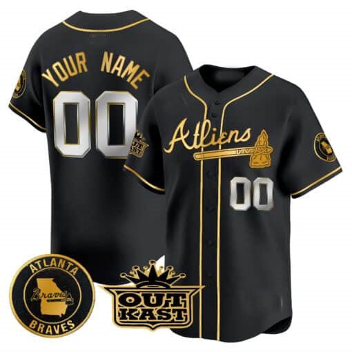 Custom Atlanta Braves Atliens Stitched Limited Jersey