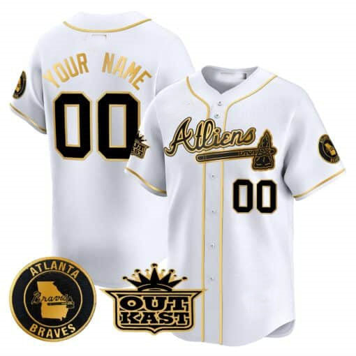 Custom Atlanta Braves Atliens Stitched Limited Jersey