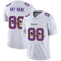 Custom B.Ravens White Team Big Stitched Limited Stitched Jerseys