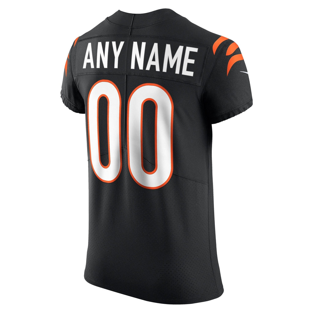 Cincinnati Bengals Black Stitched Elite Custom Jersey
