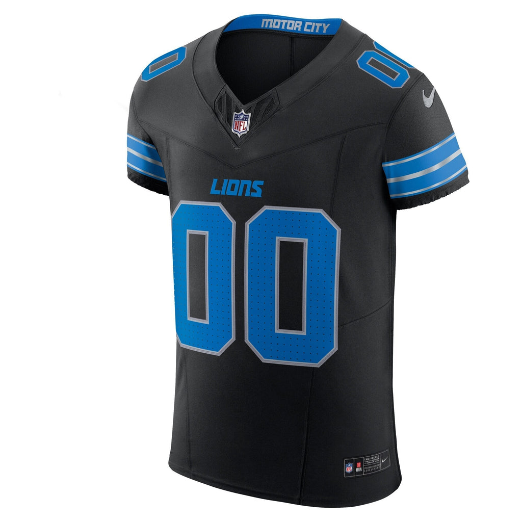 Detroit Lions Black Alternate Stitched Elite Custom Jersey
