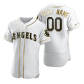 Custom Los Angeles Angels Jersey Golden Edition White Stitched Any Name And Number Jerseys