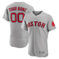Custom Boston Red Sox Gray Road Authentic Custom Jerseys